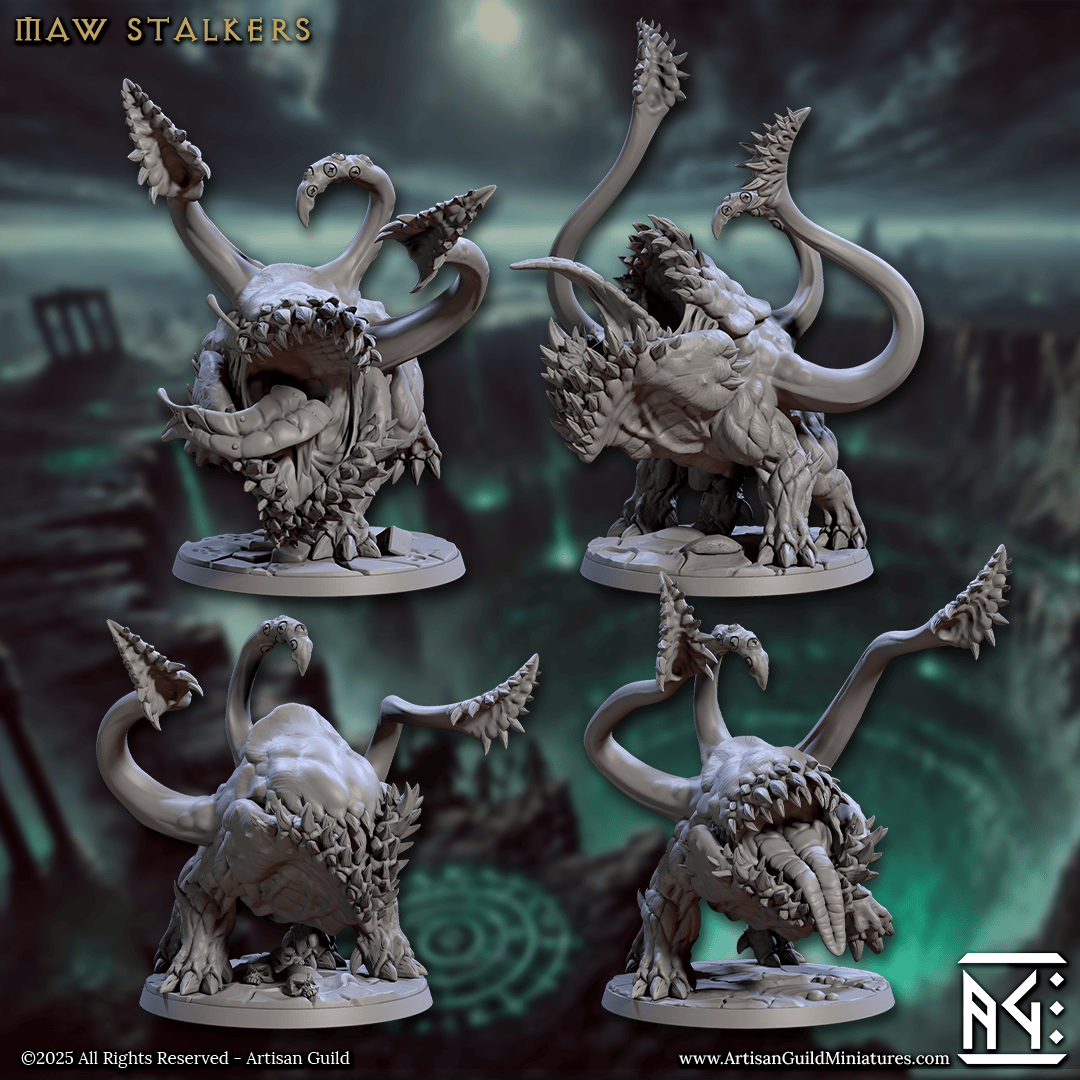 3D Printed Artisan Guild Maw Stalkers Descent into the Hive of the All Seeing 28mm 32mm - 3D Printing Boss 