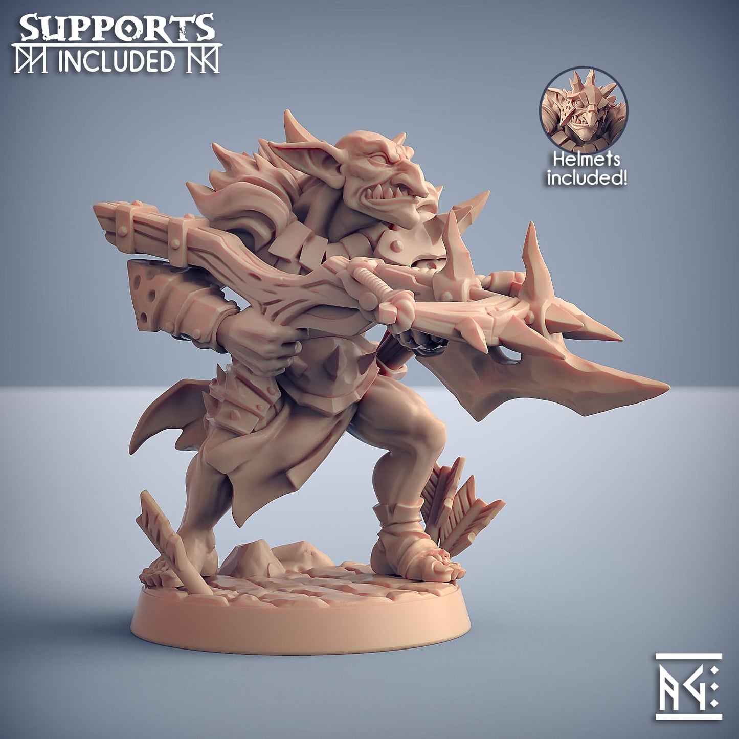 3D Printed Artisan Guild Modular Blackrazor Hobgoblins Blackrazor Hobgoblins 28mm 32mm - 3D Printing Boss 