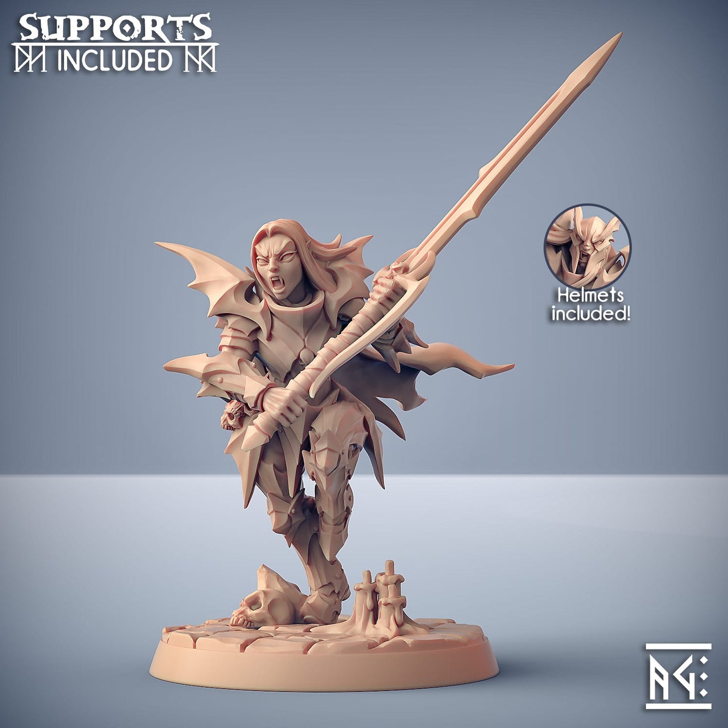 3D Printed Artisan Guild Modular Bloodhunt Knights The Bloodhunt 28mm 32mm - 3D Printing Boss 
