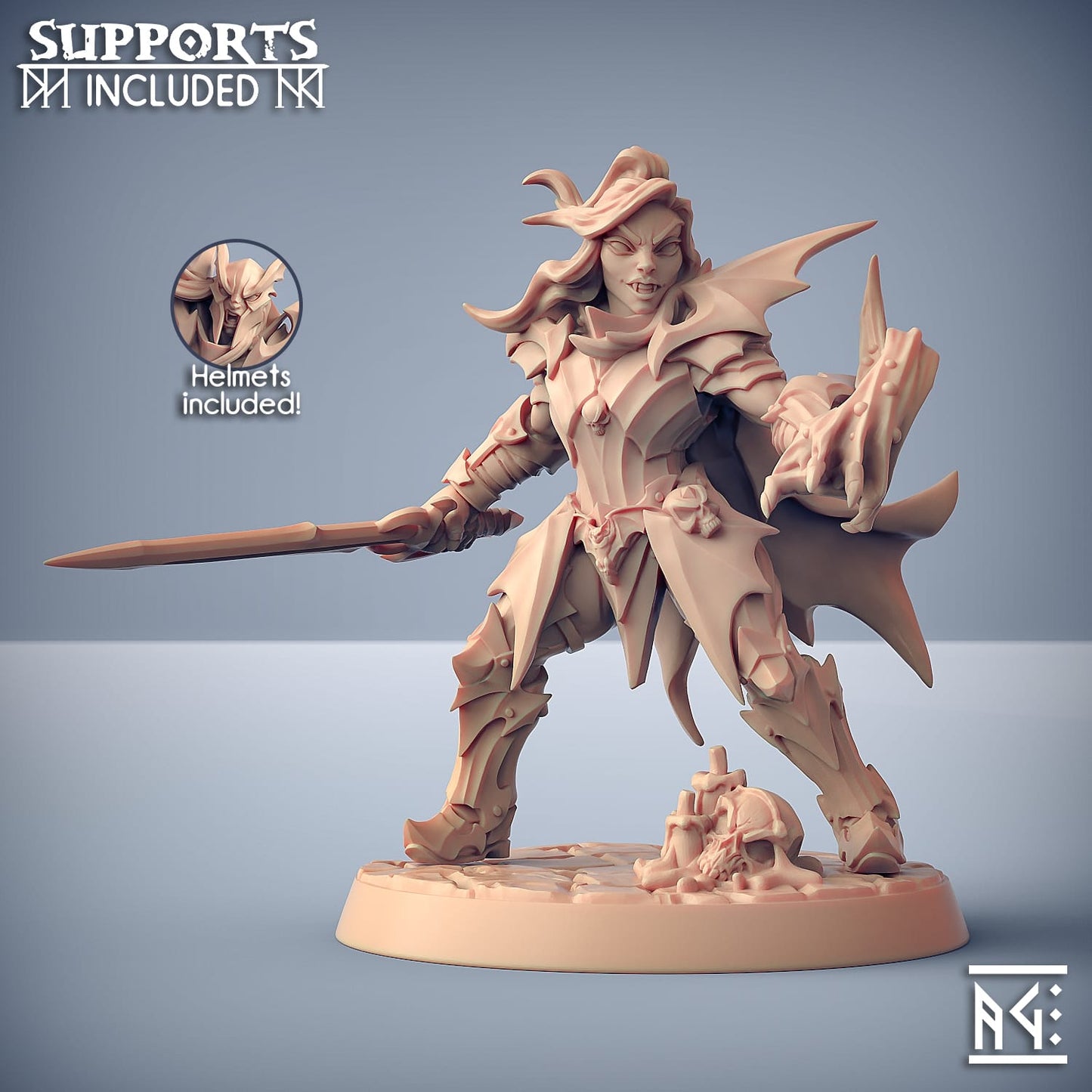 3D Printed Artisan Guild Modular Bloodhunt Knights The Bloodhunt 28mm 32mm - 3D Printing Boss 