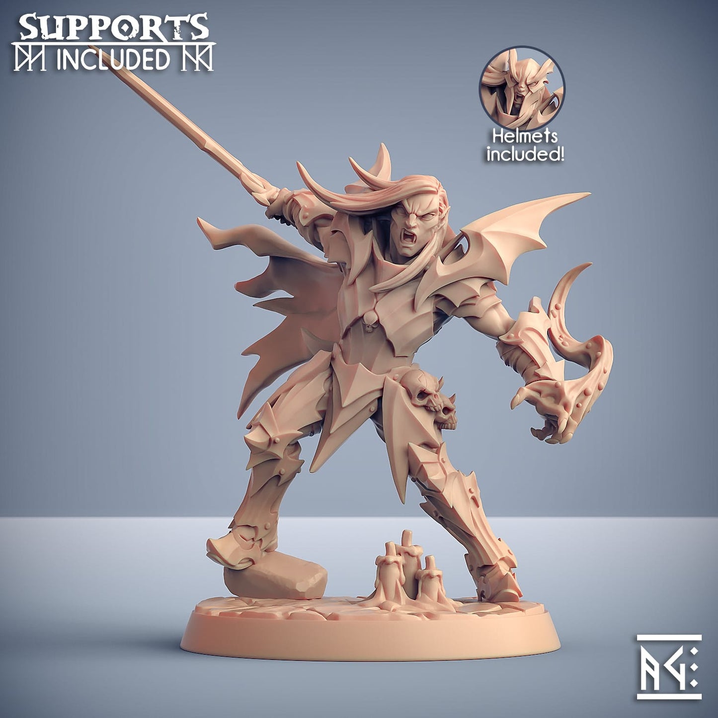 3D Printed Artisan Guild Modular Bloodhunt Knights The Bloodhunt 28mm 32mm - 3D Printing Boss 