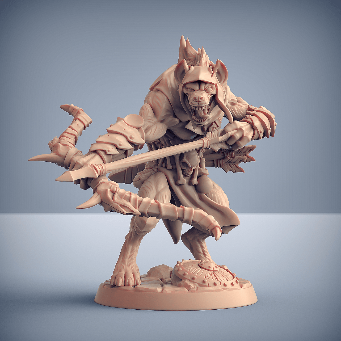 3D Printed Artisan Guild Modular Bonegnasher Gnolls Bonegnasher Gnolls 28mm 32mm - 3D Printing Boss 