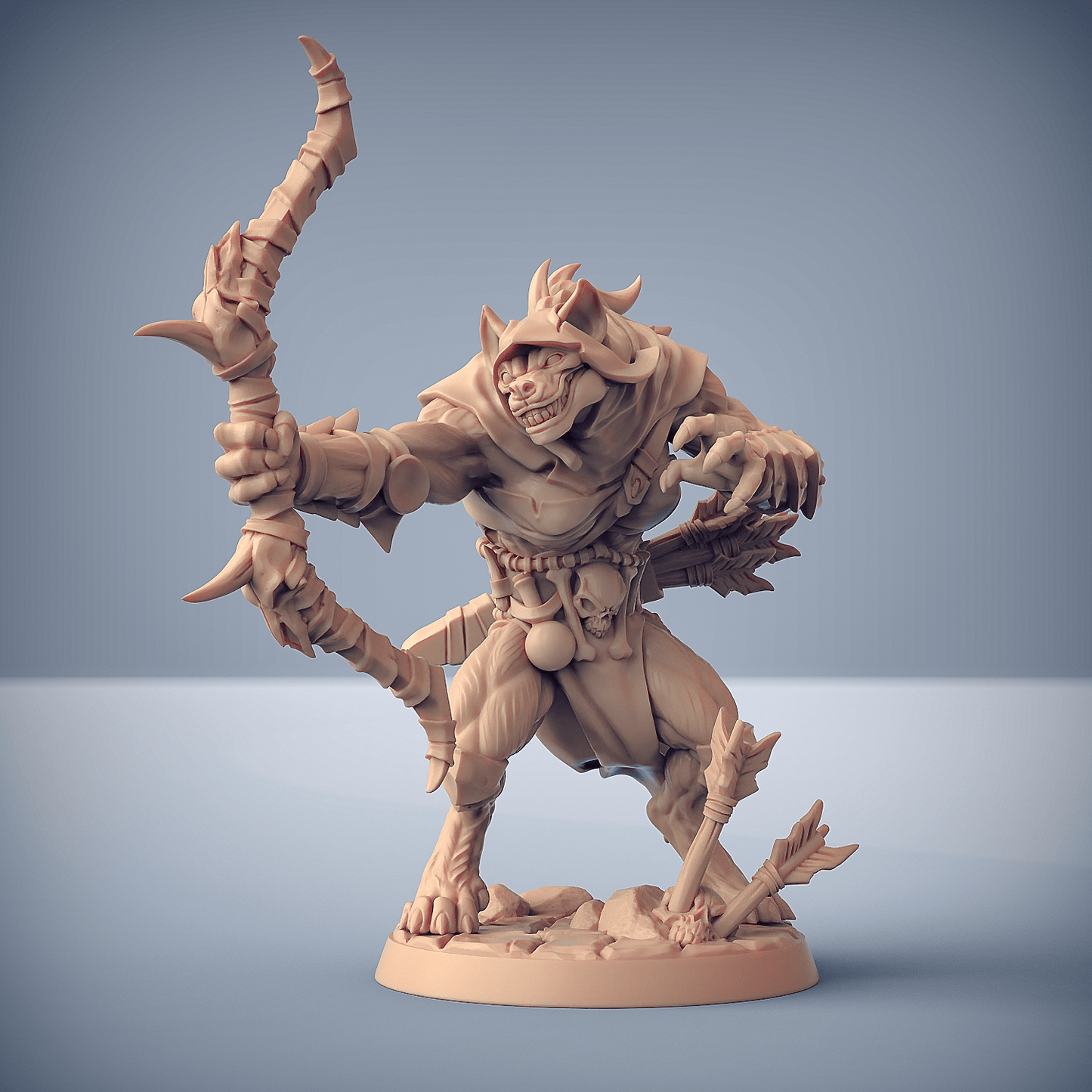 3D Printed Artisan Guild Modular Bonegnasher Gnolls Bonegnasher Gnolls 28mm 32mm - 3D Printing Boss 