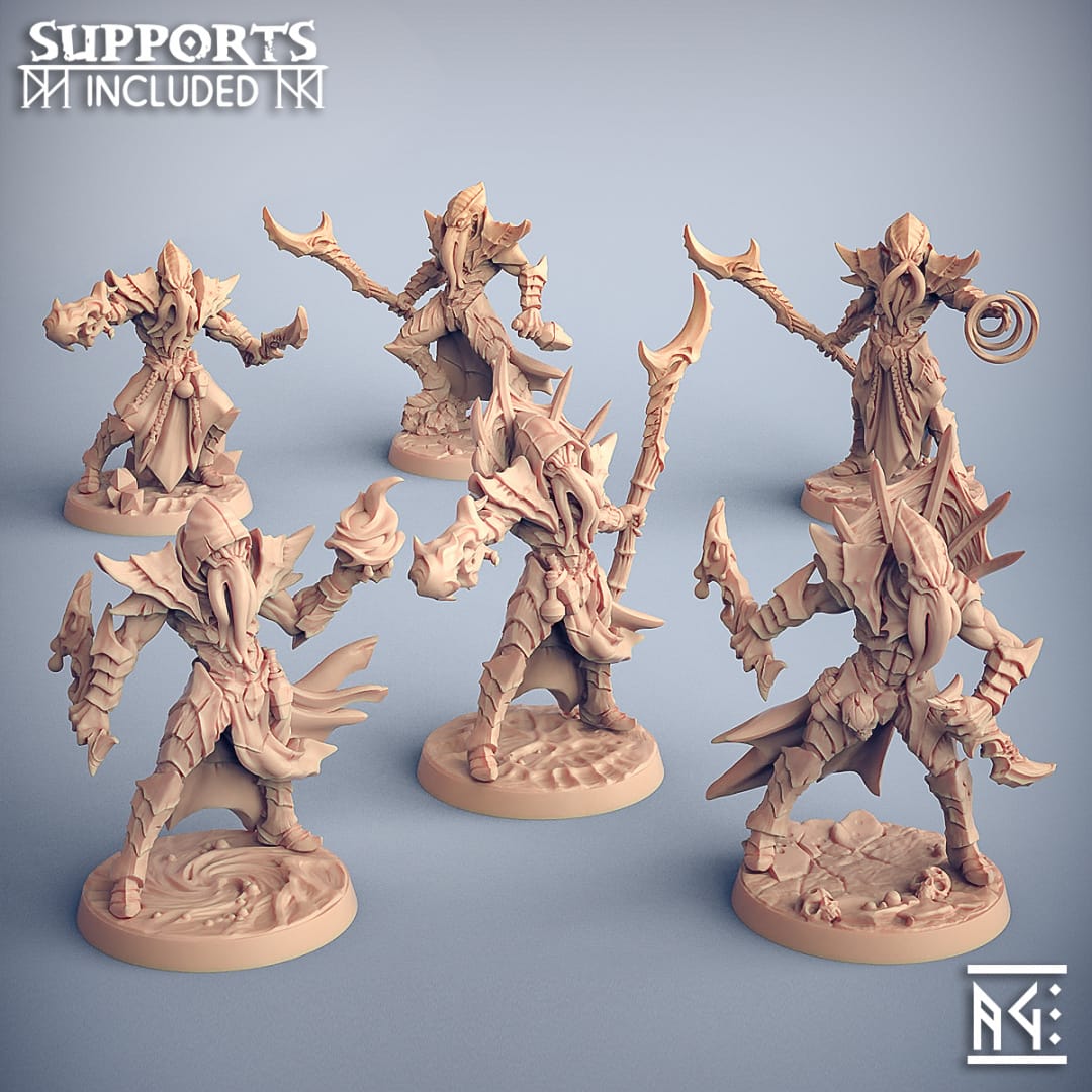 3D Printed Artisan Guild Modular Depth Ones Reavers Depth Ones Set 28mm 32mm - 3D Printing Boss 