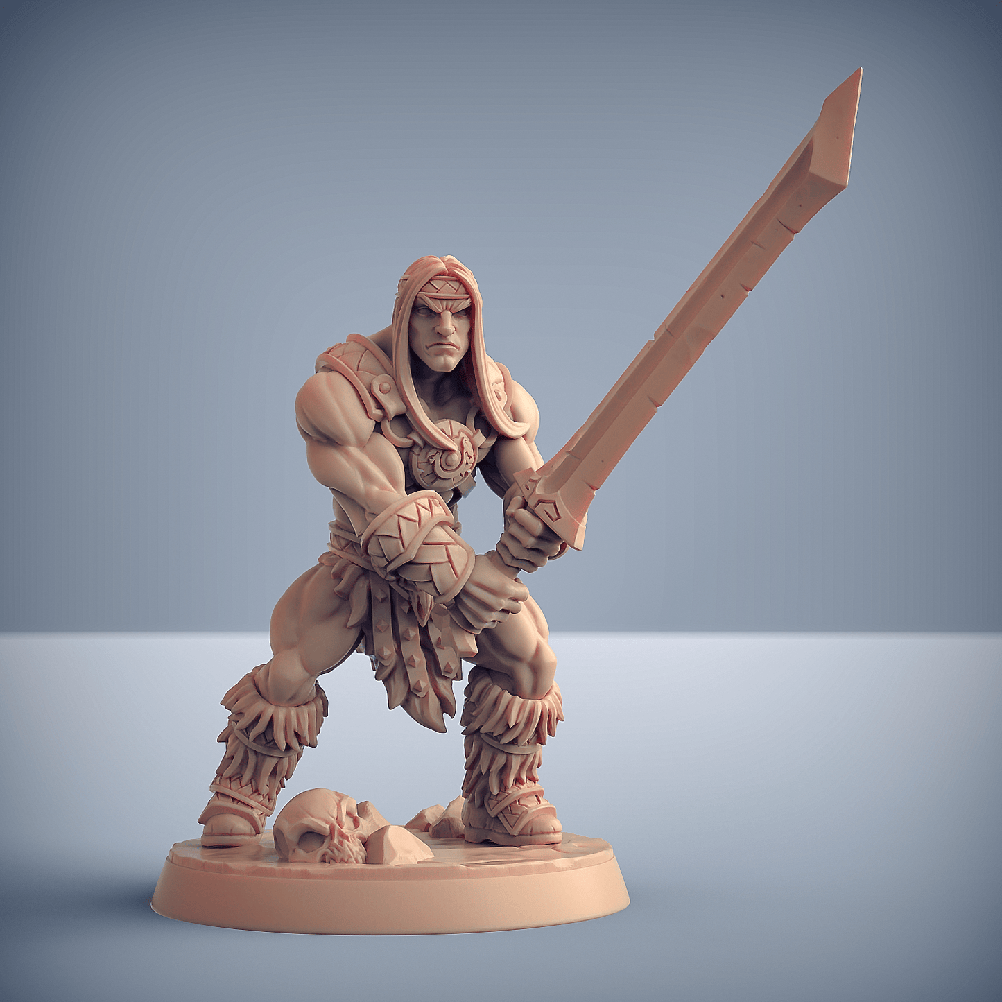 3D Printed Artisan Guild Modular Dragonpeak Barbarians Dragonpeak Barbarians 28mm 32mm - 3D Printing Boss 