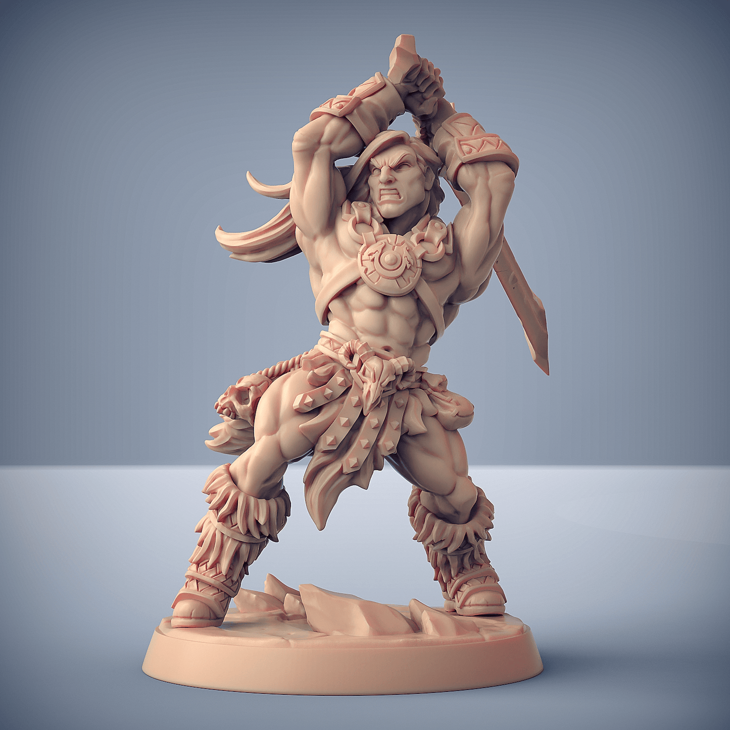 3D Printed Artisan Guild Modular Dragonpeak Barbarians Dragonpeak Barbarians 28mm 32mm - 3D Printing Boss 