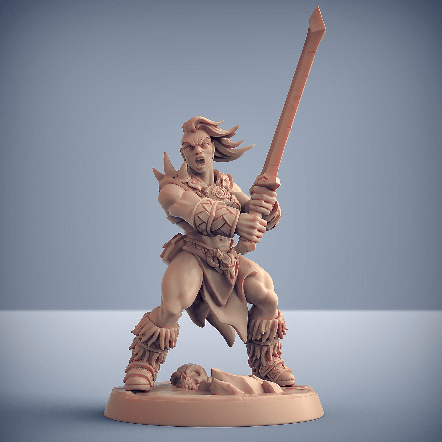 3D Printed Artisan Guild Modular Dragonpeak Barbarians Dragonpeak Barbarians 28mm 32mm - 3D Printing Boss 