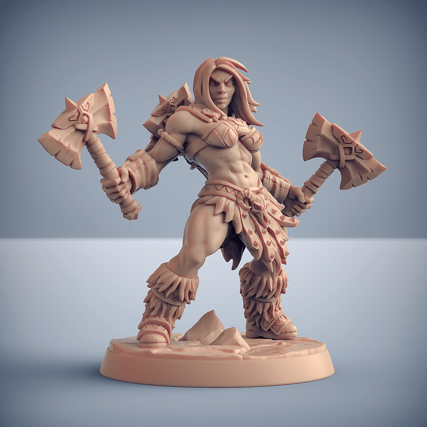 3D Printed Artisan Guild Modular Dragonpeak Barbarians Dragonpeak Barbarians 28mm 32mm - 3D Printing Boss 