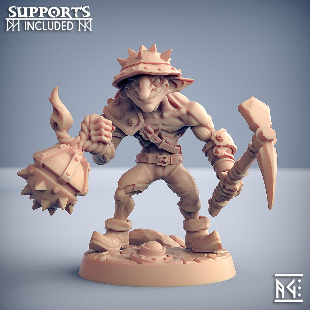 3D Printed Artisan Guild Modular Sparksoot Goblin Sparksoot Goblin Set 28mm 32mm - 3D Printing Boss 