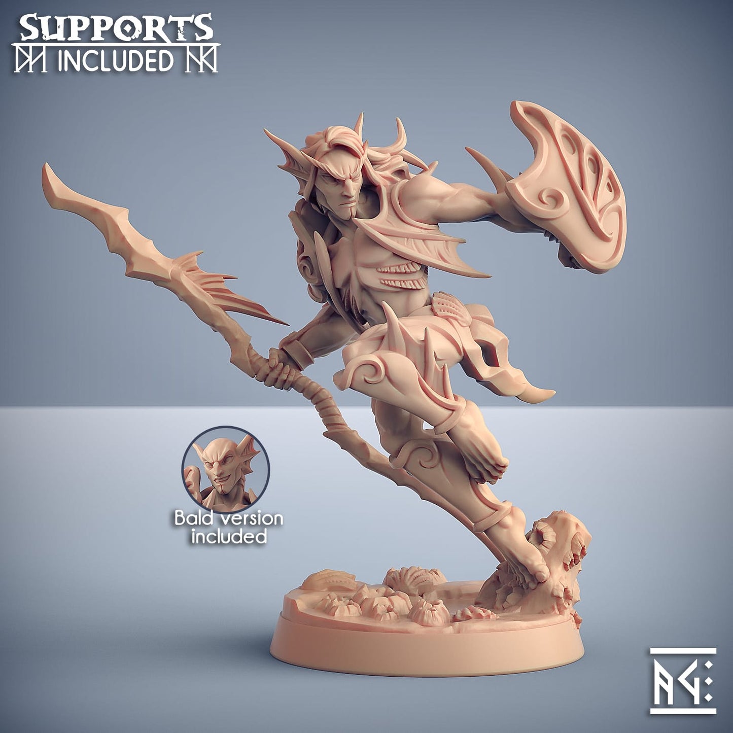 3D Printed Artisan Guild Modular Triton Raiders Sunken Kingdom 28mm 32mm - 3D Printing Boss 