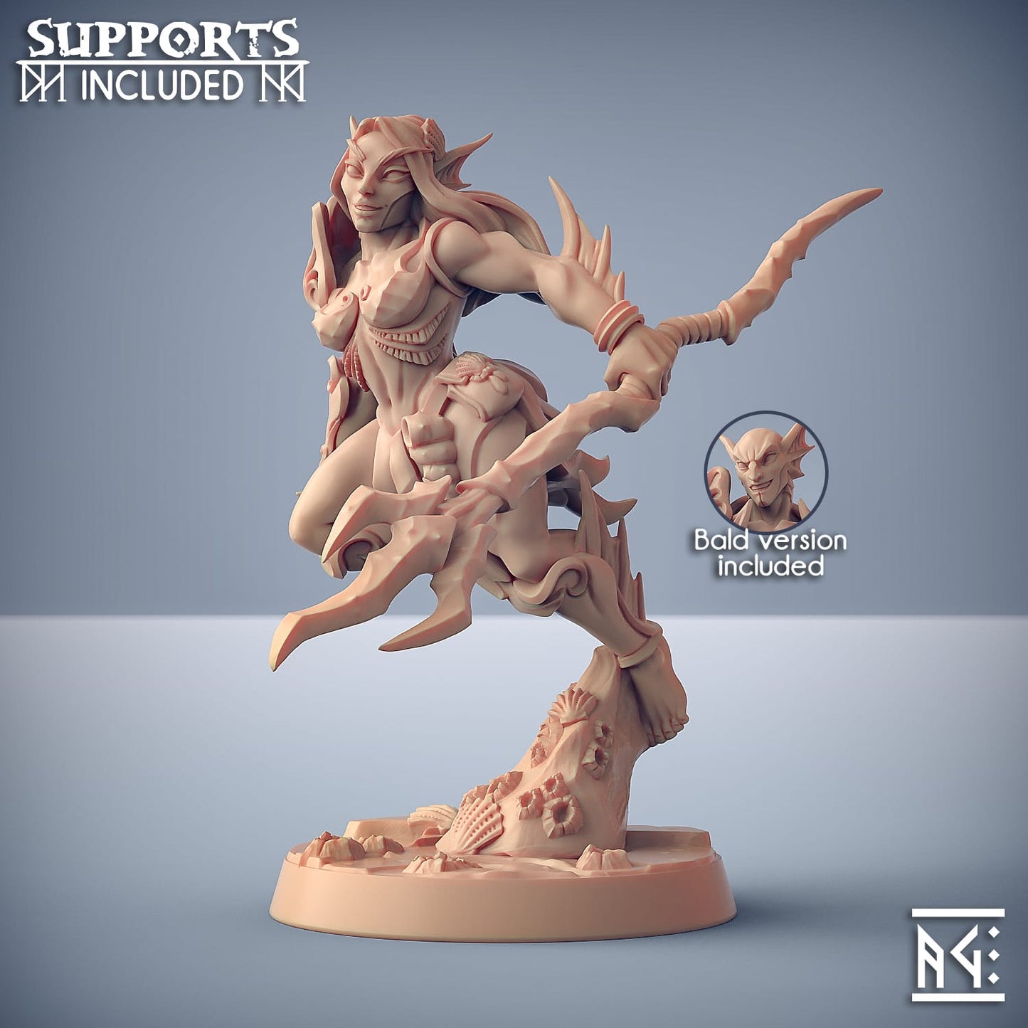 3D Printed Artisan Guild Modular Triton Raiders Sunken Kingdom 28mm 32mm - 3D Printing Boss 