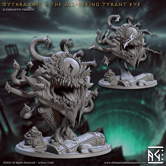 3D Printed Artisan Guild Mythraxxis the All Seeing Tyrant Eye Descent into the Hive of the All Seeing 28mm 32mm - 3D Printing Boss 
