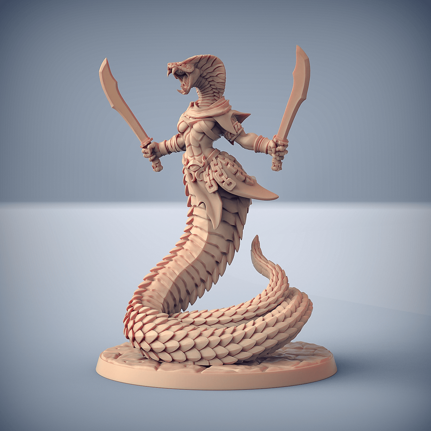 3D Printed Artisan Guild Nagarot Crawlers & Giant Snakes Maneaters Nagarots 28mm 32mm - 3D Printing Boss 