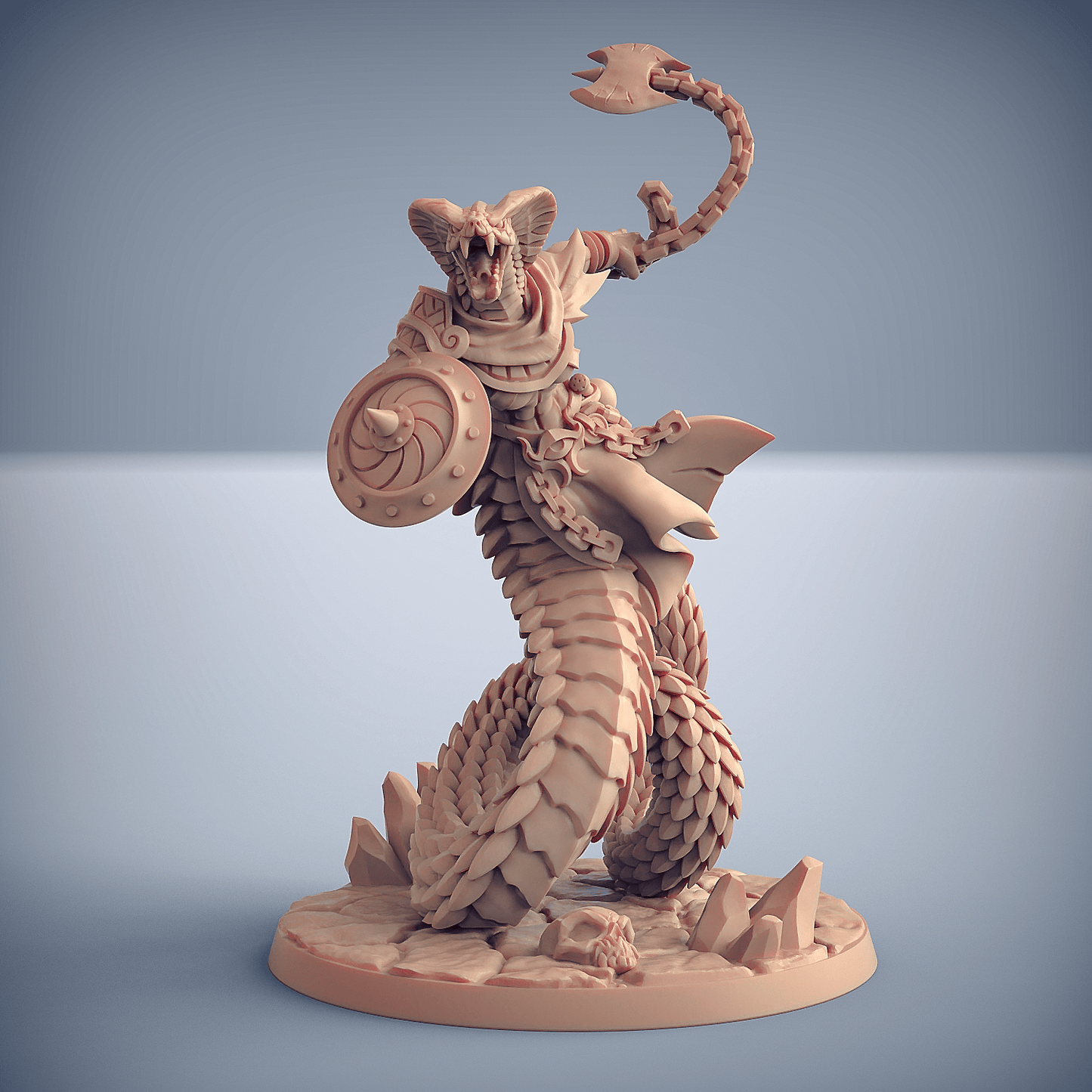 3D Printed Artisan Guild Nagarot Crawlers & Giant Snakes Maneaters Nagarots 28mm 32mm - 3D Printing Boss 