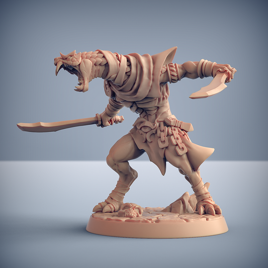 3D Printed Artisan Guild Nagarot Thralls Maneaters Nagarots 28mm 32mm - 3D Printing Boss 