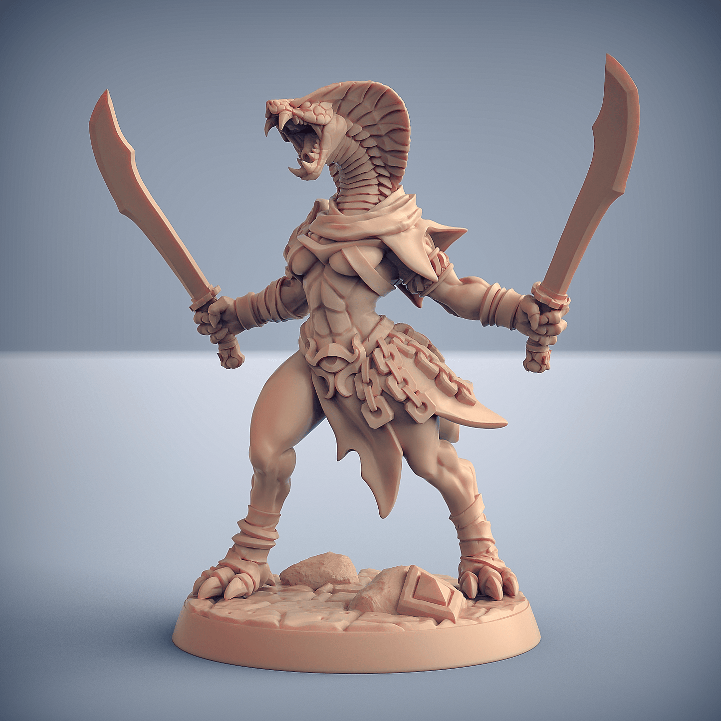 3D Printed Artisan Guild Nagarot Thralls Maneaters Nagarots 28mm 32mm - 3D Printing Boss 
