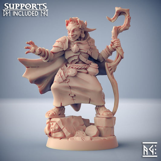 3D Printed Artisan Guild Nanaari the Wise Woman Scourgeland Survivors 28mm 32mm - 3D Printing Boss 