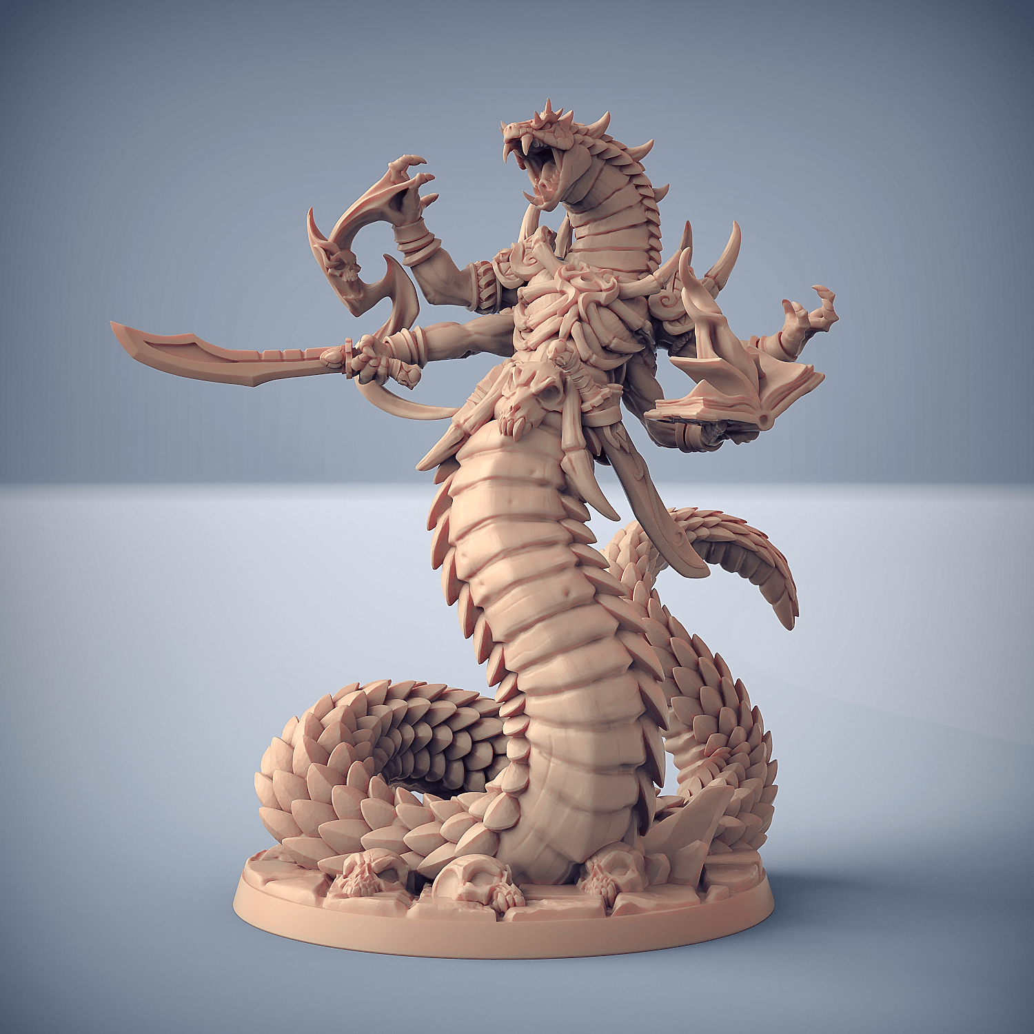 3D Printed Artisan Guild Nargskerak Darkscale Maneaters Nagarots 28mm 32mm - 3D Printing Boss 