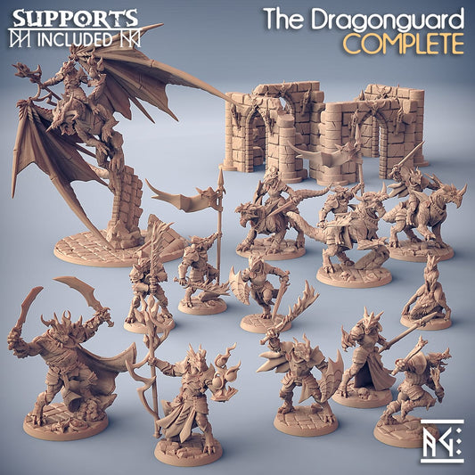 3D Printed Artisan Guild Nasmaraax the Destroyer The Dragonguard 28mm 32mm - 3D Printing Boss 