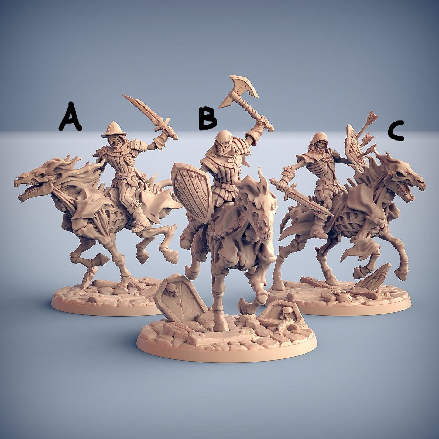 3D Printed Artisan Guild Old-Burg Nightmare Oldburg Fallen Ones 28mm 32mm - 3D Printing Boss 