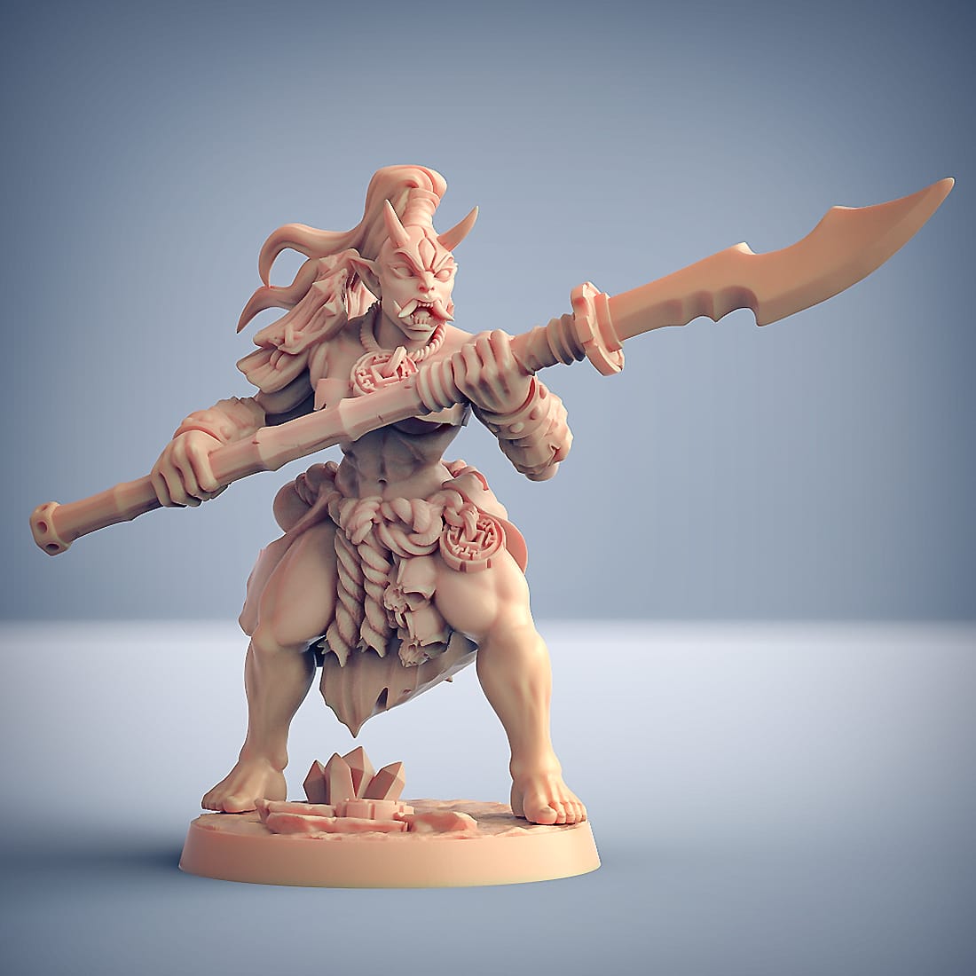 3D Printed Artisan Guild Oni Grunt Set Oni Clan 28mm 32mm - 3D Printing Boss 