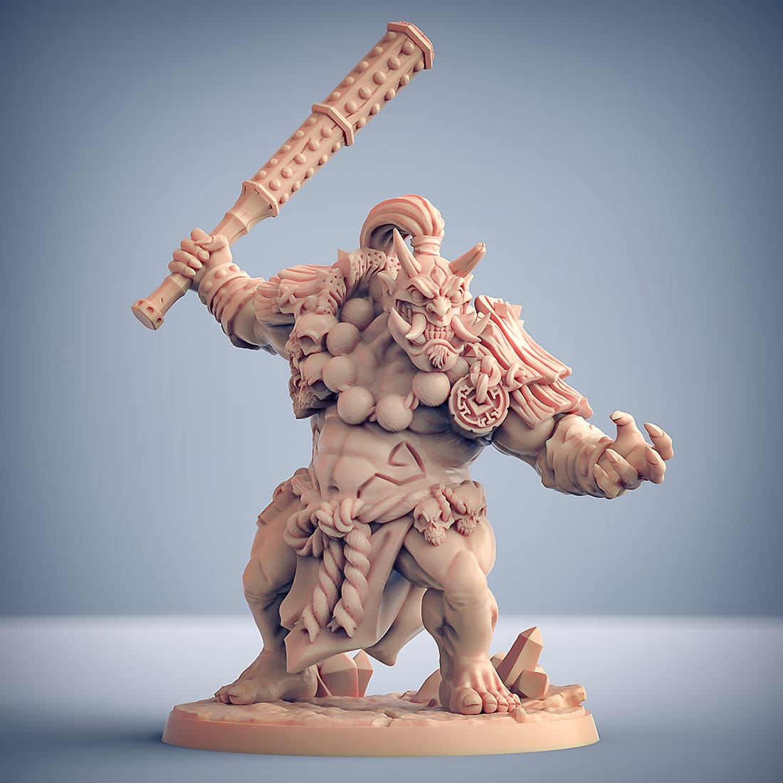 3D Printed Artisan Guild Oni Grunt Set Oni Clan 28mm 32mm - 3D Printing Boss 