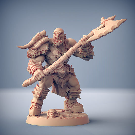 3D Printed Artisan Guild Orc Barbarian Hand+Weapons Orc Barbarians Set  28mm 32mm - 3D Printing Boss 