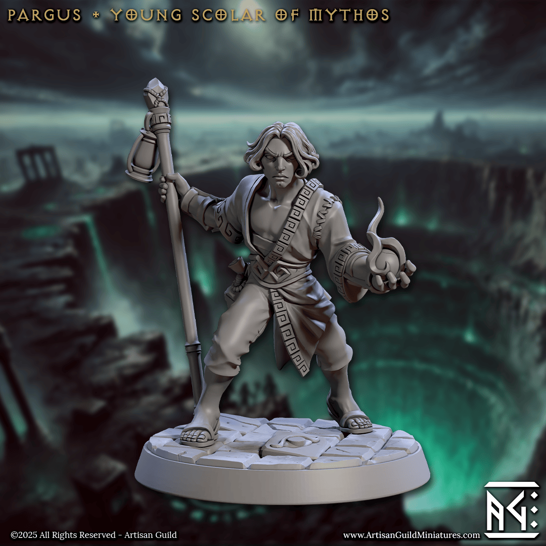 3D Printed Artisan Guild Pargus Young Scolar of Mythos Descent into the Hive of the All Seeing 28mm 32mm - 3D Printing Boss 
