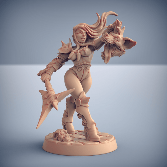 3D Printed Artisan Guild Perris Gnollslayer Bonegnasher Gnolls 28mm 32mm - 3D Printing Boss 