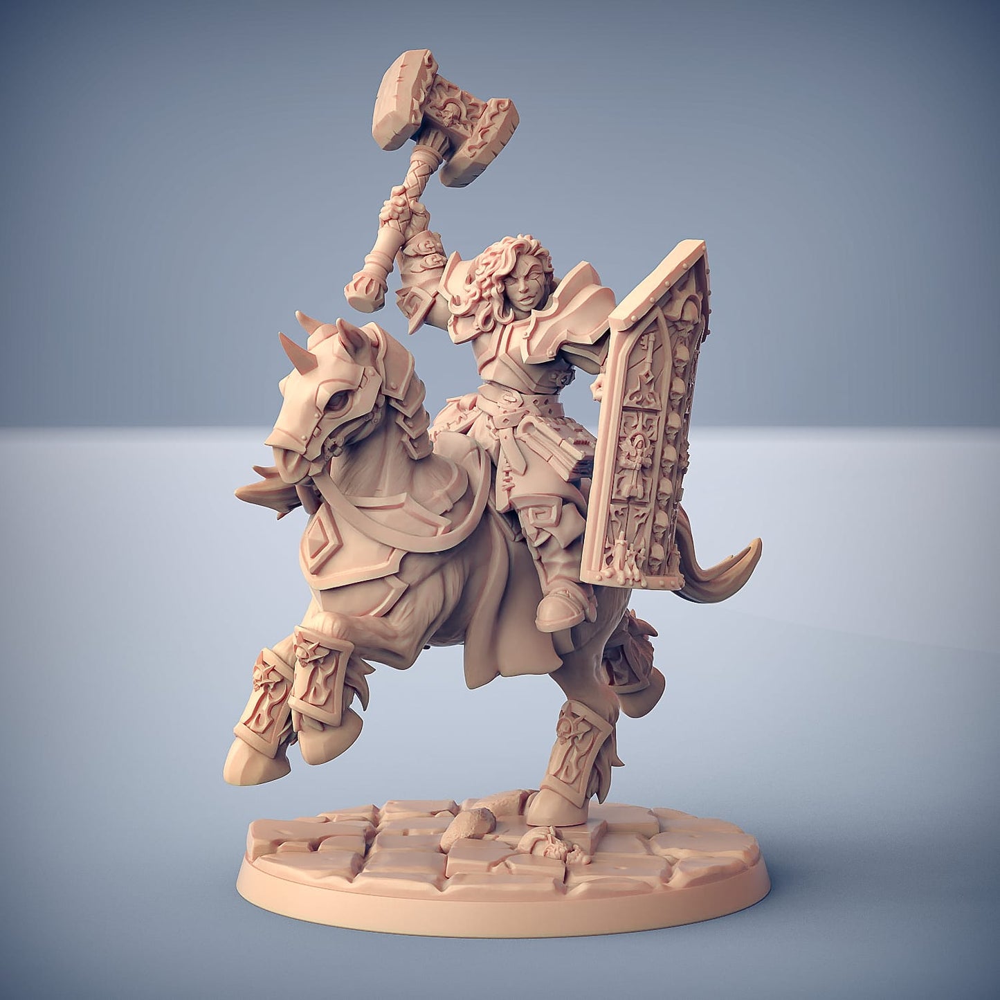 3D Printed Artisan Guild Requiem Heavy Cavalry The Requien Brotherhood 28mm 32mm - 3D Printing Boss 
