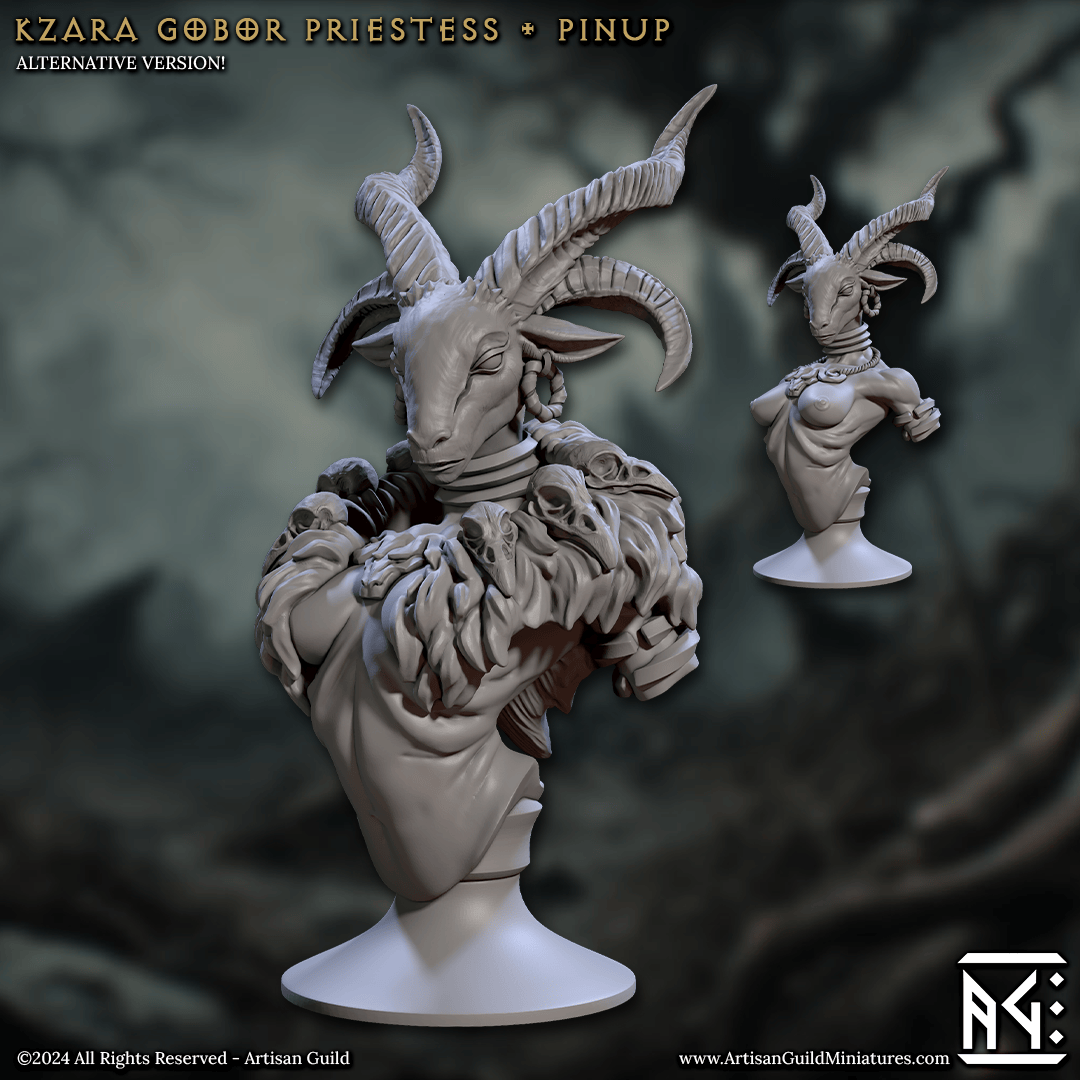 3D Printed Artisan Guild Rise of the Beastmen Bust Set 28mm 32mm - 3D Printing Boss 