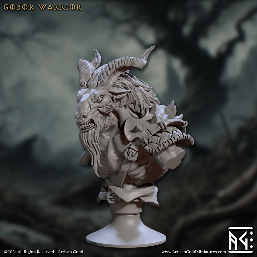 3D Printed Artisan Guild Rise of the Beastmen Bust Set 28mm 32mm - 3D Printing Boss 
