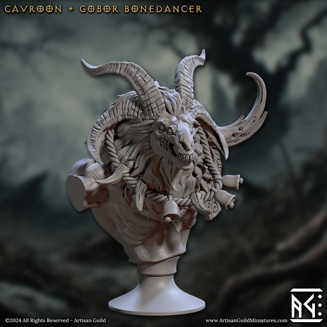 3D Printed Artisan Guild Rise of the Beastmen Bust Set 28mm 32mm - 3D Printing Boss 