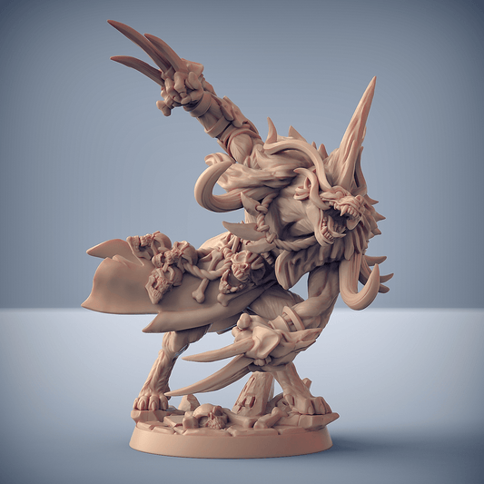 3D Printed Artisan Guild Shargat Skulldancer Bonegnasher Gnolls 28mm 32mm - 3D Printing Boss 