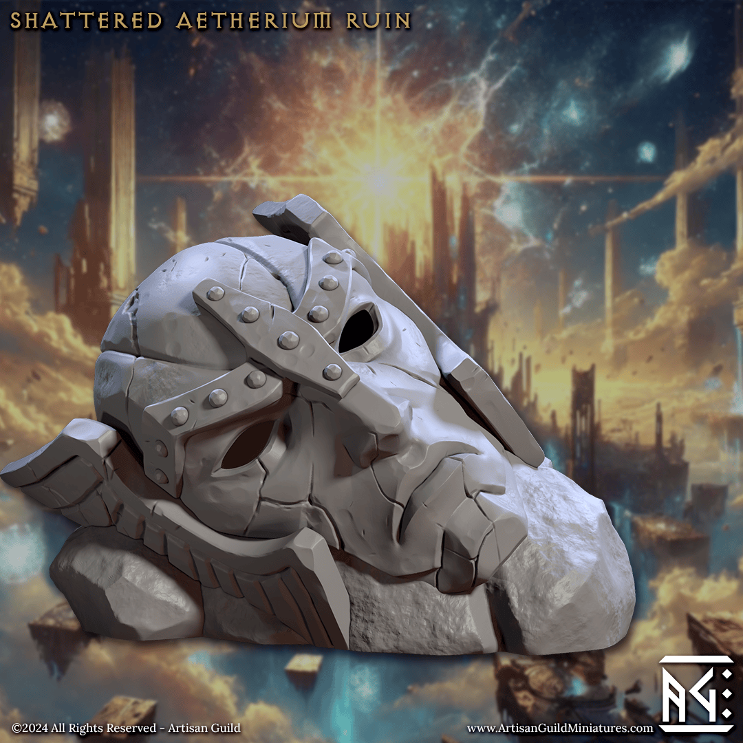 3D Printed Artisan Guild Shattered Aetherium Ruin Wrath of the Malakim Set 28mm 32mm - 3D Printing Boss 