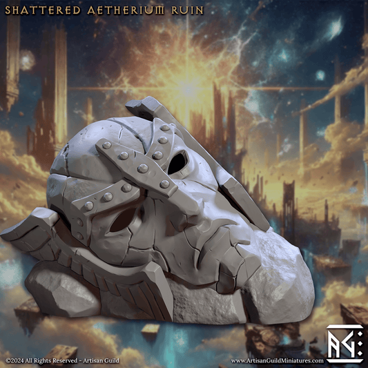 3D Printed Artisan Guild Shattered Aetherium Ruin Wrath of the Malakim Set 28mm 32mm - 3D Printing Boss 