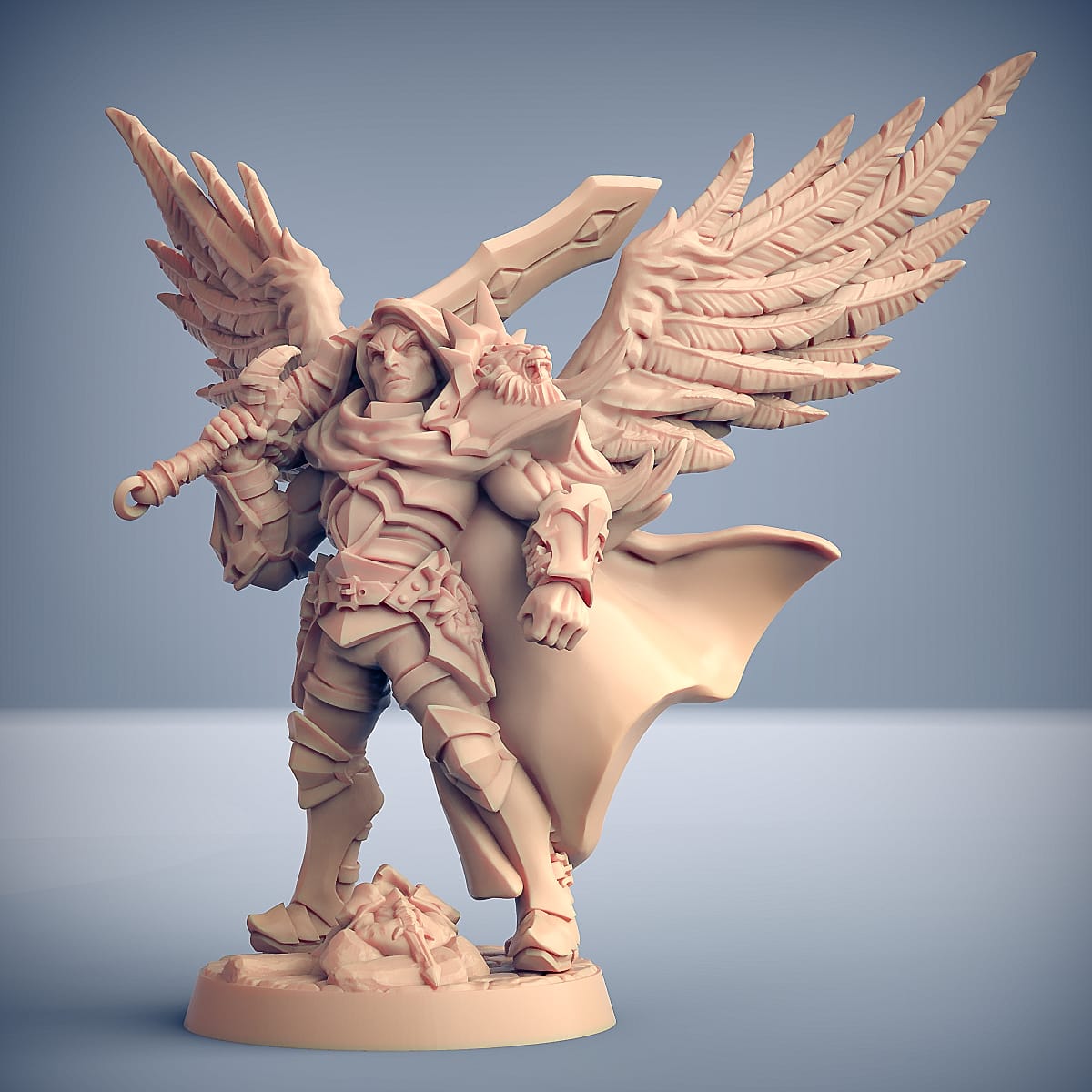 3D Printed Artisan Guild Sigfrido Dragonbane Fighters Guild Set 28mm 32mm - 3D Printing Boss 