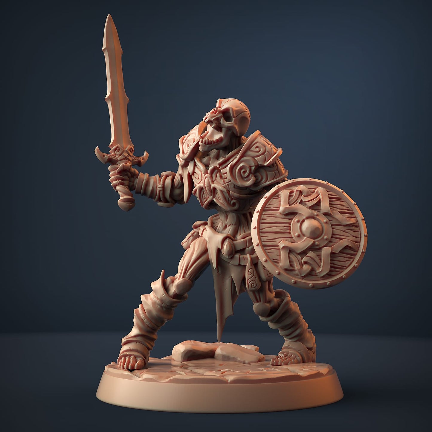3D Printed Artisan Guild Skutagaard Draugar Darkness of the Lich Lord 28mm 32mm - 3D Printing Boss 