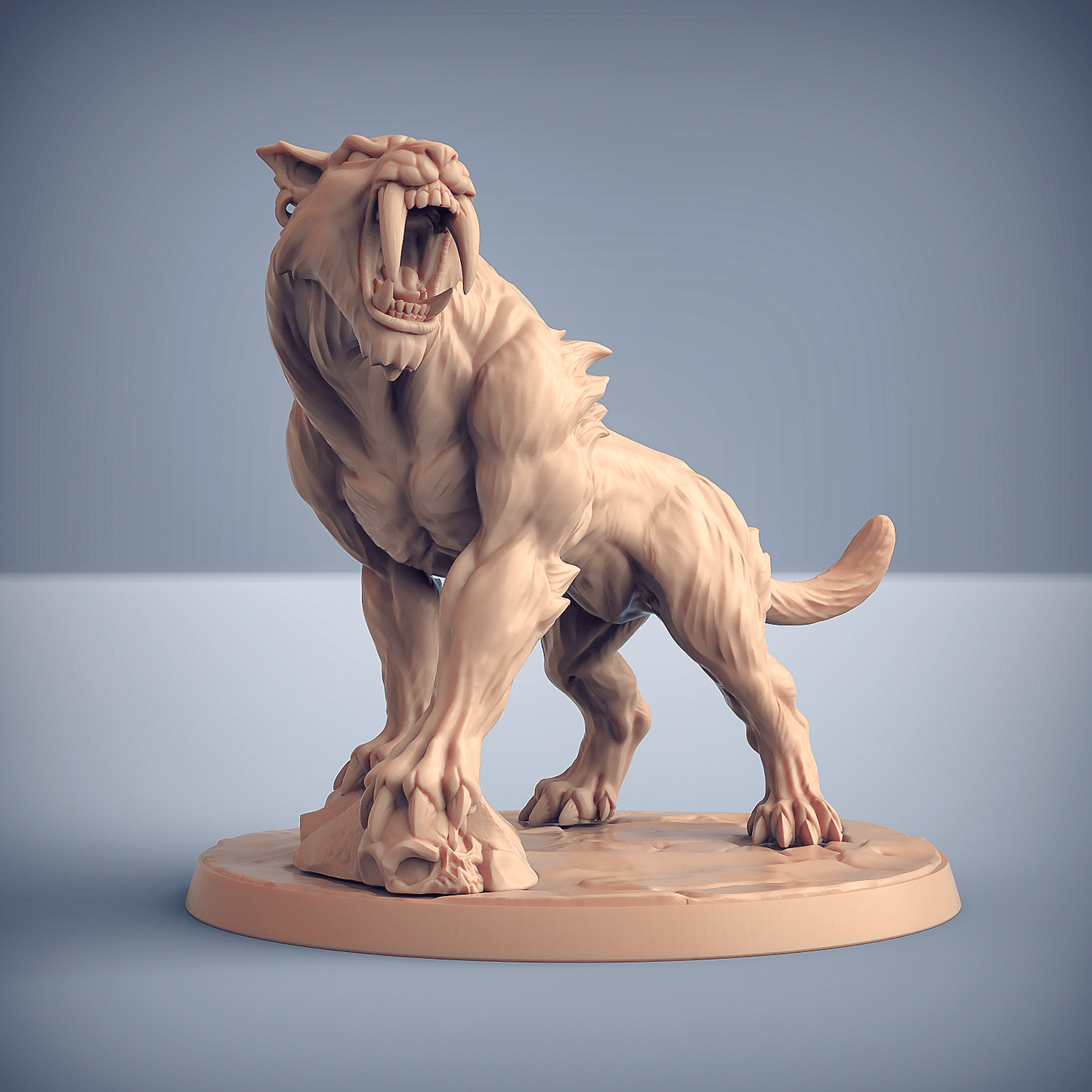 3D Printed Artisan Guild Smilodon Riders Dragonpeak Barbarians 28mm 32mm - 3D Printing Boss 
