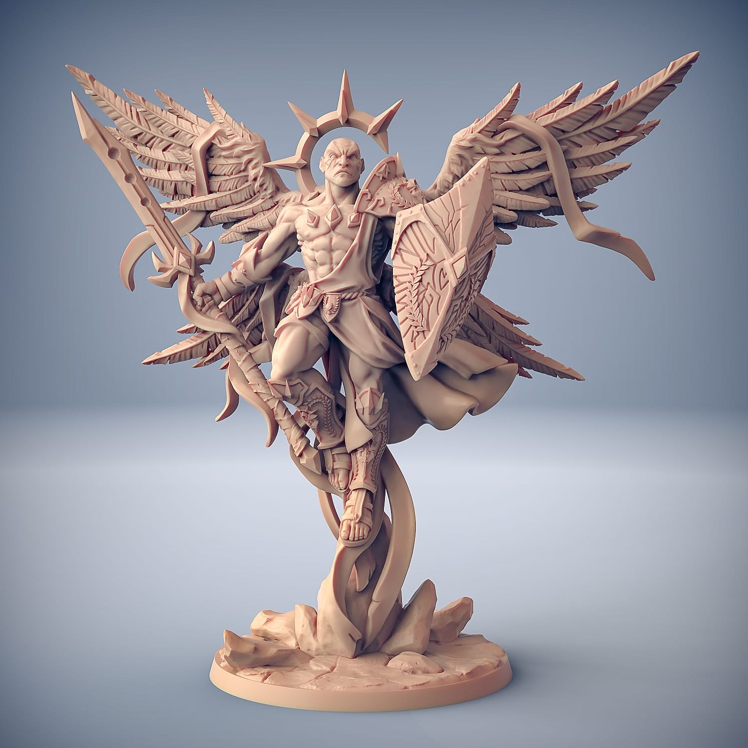 3D Printed Artisan Guild Sol the Holiest Epic Bosses 28mm 32mm - 3D Printing Boss 
