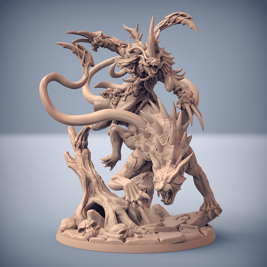 3D Printed Artisan Guild Stalkerfiend Bonegnasher Gnolls 28mm 32mm - 3D Printing Boss 