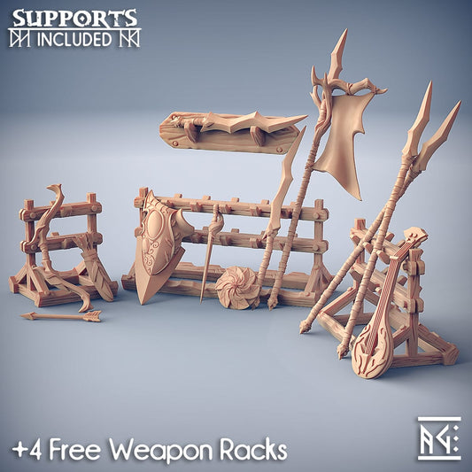 3D Printed Artisan Guild Standalone Sylvan Knights Unsupported Sylvan Knights 28mm 32mm - 3D Printing Boss 