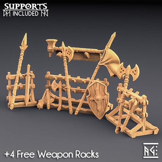 3D Printed Artisan Guild Standalone Weapons Fighters Guild Set 28mm 32mm - 3D Printing Boss 