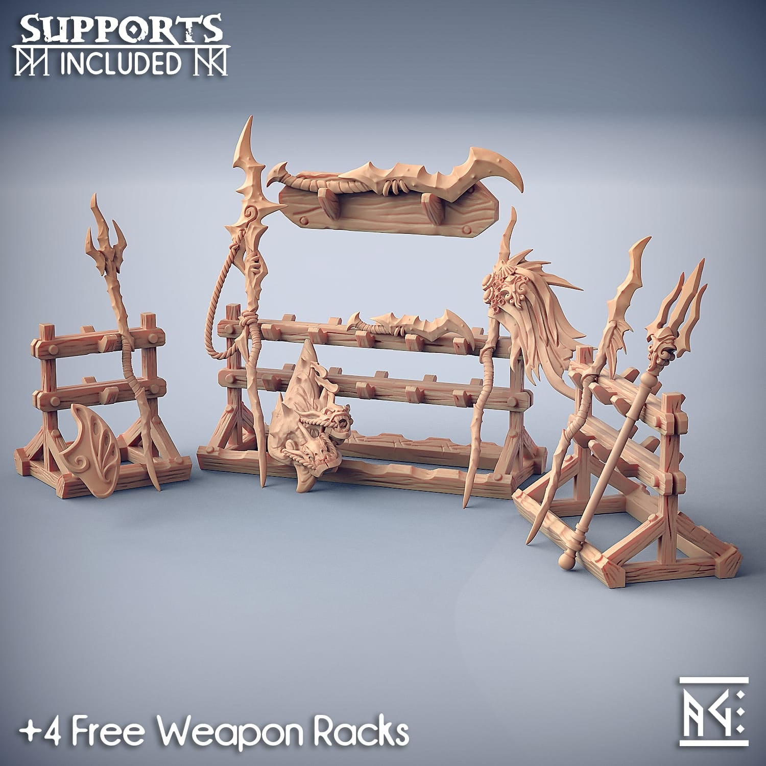 3D Printed Artisan Guild Standalone Weapons & Hands Sunken Kingdom 28mm 32mm - 3D Printing Boss 