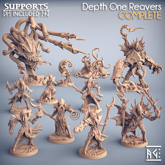 3D Printed Artisan Guild Standalone Weapons and Spells Depth Ones Set 28mm 32mm - 3D Printing Boss 