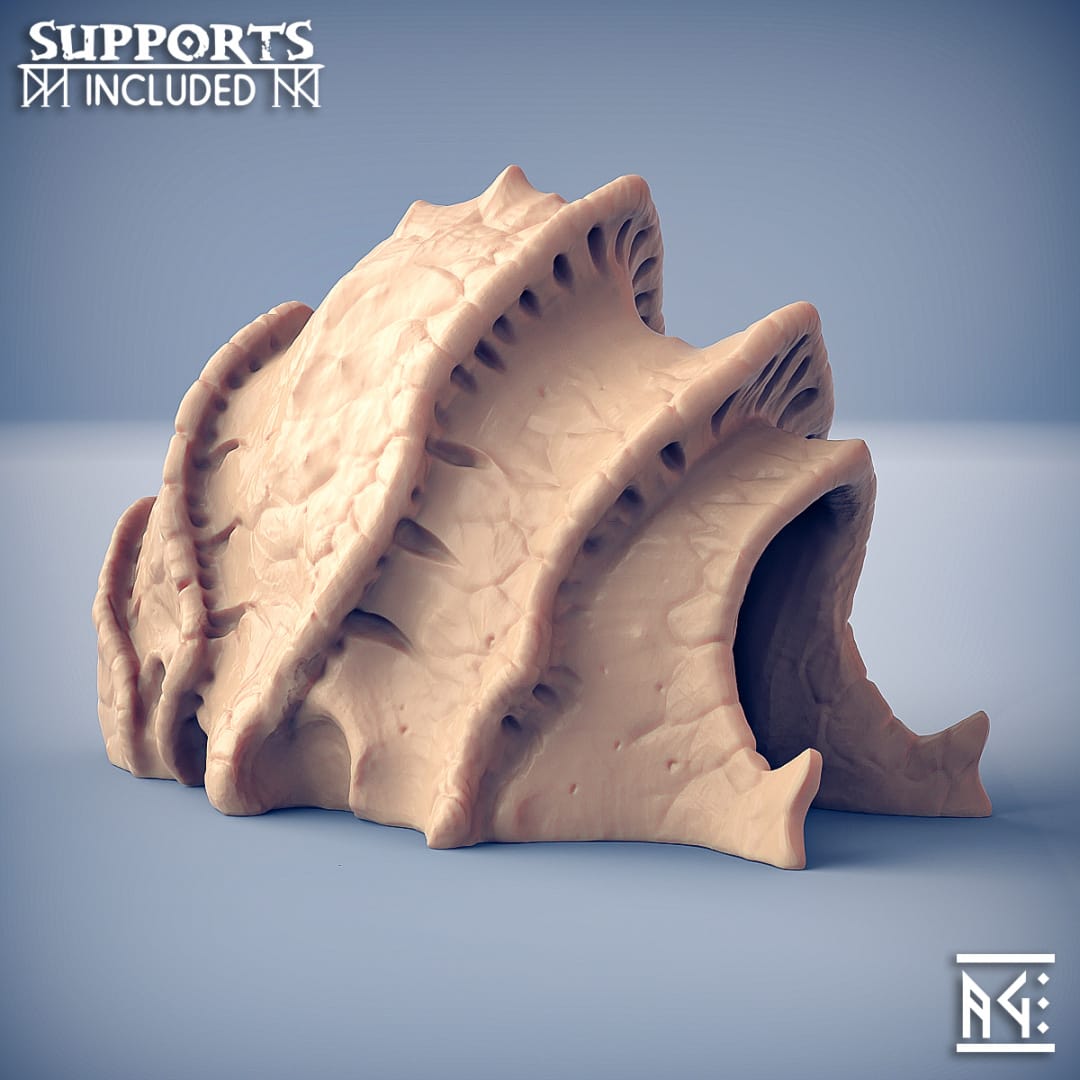 3D Printed Artisan Guild Subterrain Carapace Entrance Scourgeland Survivors 28mm 32mm - 3D Printing Boss 
