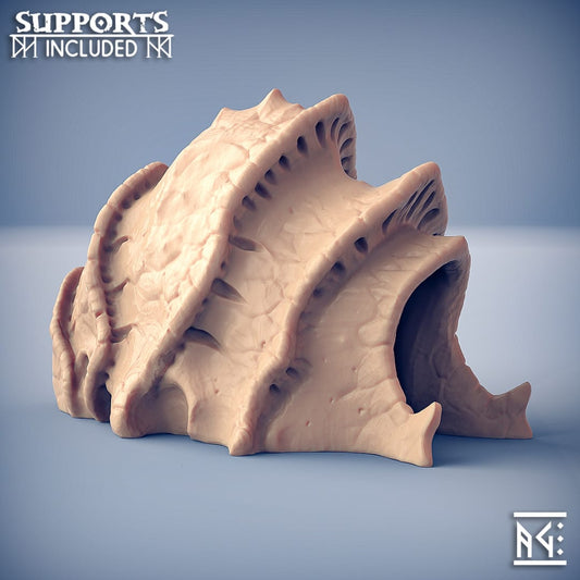 3D Printed Artisan Guild Subterrain Carapace Entrance Scourgeland Survivors 28mm 32mm - 3D Printing Boss 