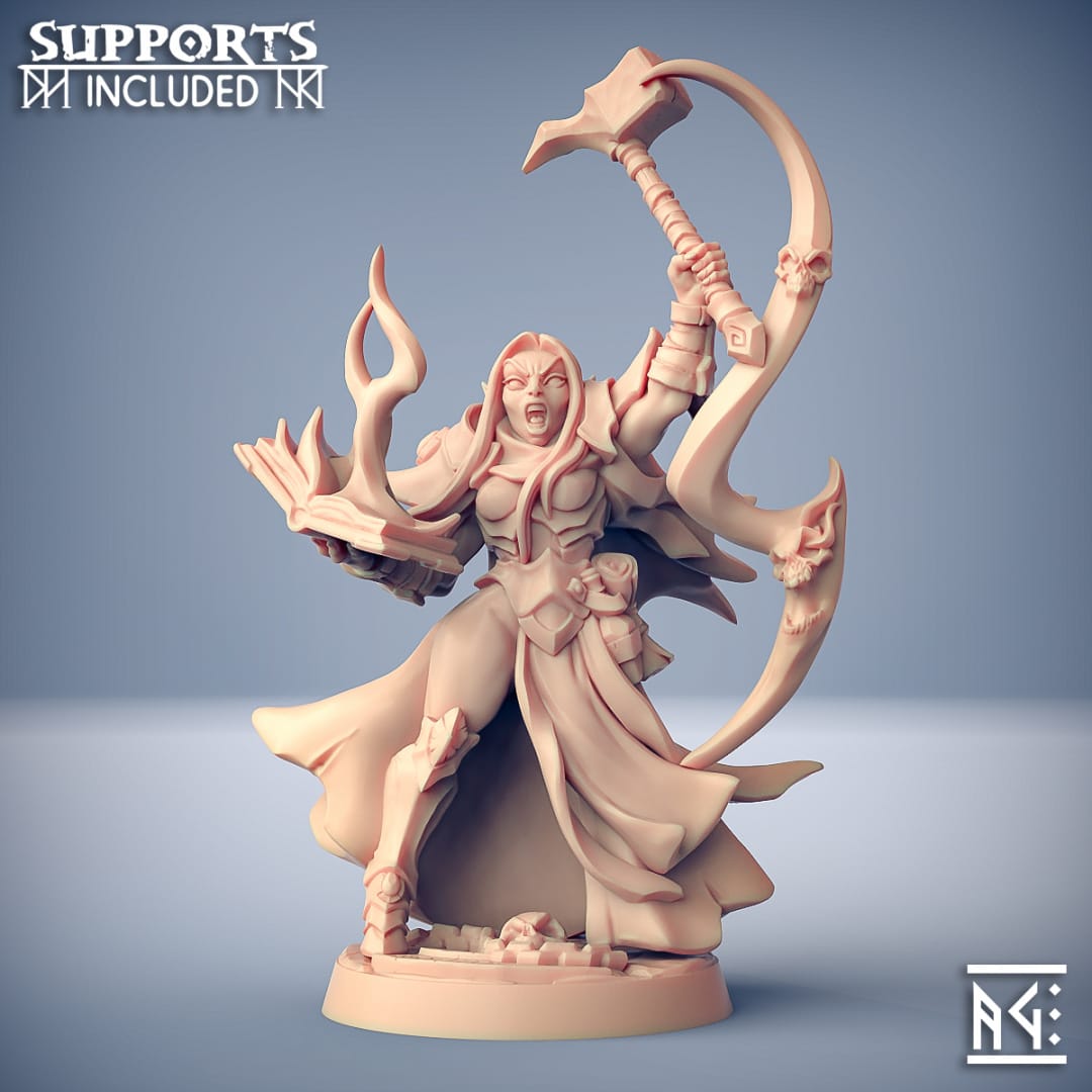 3D Printed Artisan Guild Talya the Hammer Ashen Alfar Inquisitors 28mm 32mm - 3D Printing Boss 