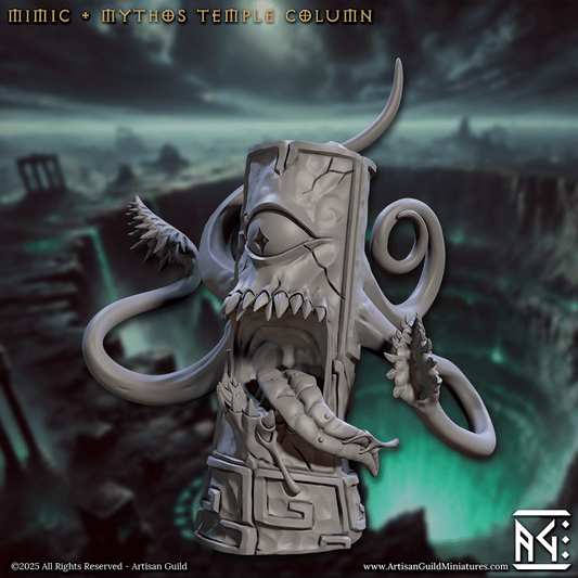 3D Printed Artisan Guild Temple of Mythos Columns Descent into the Hive of the All Seeing 28mm 32mm - 3D Printing Boss 