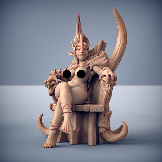 3D Printed Artisan Guild Trixia the Hobgoblin Queen Blackrazor Hobgoblins 28mm 32mm - 3D Printing Boss 